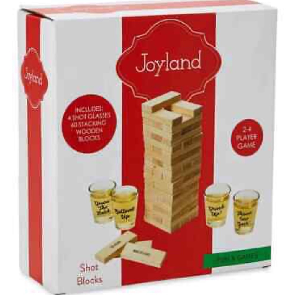 Joyland Shot Blocks Drinking Game NWT